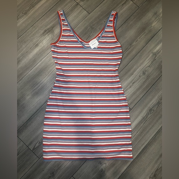 Reformation Dresses & Skirts - Reformation Striped Mini Dress - Red, White, Blue